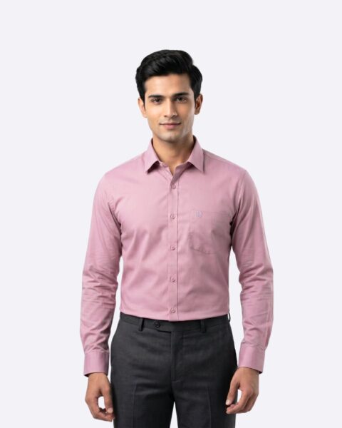Men's premium pink formal shirt
